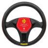 MOMO 018 STREET BLACK-RED PU STEERING WHEEL COVER 36.5CM-37.9CM