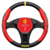MOMO FUN BLACK-RED STEERING WHEEL COVER M 38-39CM