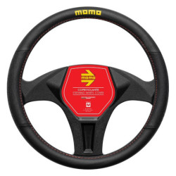 FUNDA VOLANTE MOMO LAP BLACK-RED M