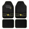 SET ALFOMBRAS  FUN BLK-YEL. 4 pcs