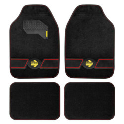 SET ALFOMBRAS  FUN BLK-RED 4 pcs