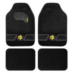 SET ALFOMBRAS  FUN BLK-GREY 4 pcs