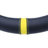 MOMO PROFILE BLACK-YELLOW STEERING WHEEL COVER M 38-39CM