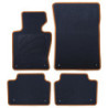 ALFOMBRA A MEDIDA BMW E83 X3 (2004-2010) 5PZ RIBETE AMARILLO
