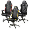 SILLA DE OFICINA GS NEGRO/ROJO