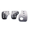 SET 3 PEDALES RACING PLATA