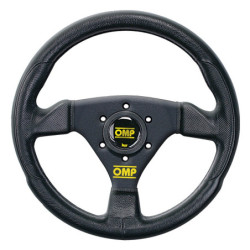 OMP TRECENTO ONE POLYURETHANE STEERING WHEEL 300MM BLACK