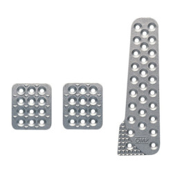 SET 3 PED.ALU GRANALLADO PLATA
