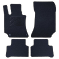 ALFOMBRA A MEDIDA MERCEDES X218 CLS SHOOTING BRAKE (2012-2019) 5PZ RIBETE GRIS OSCURO