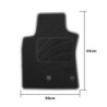 ALFOMBRA A MEDIDA RENAULT MODUS (2004-2012) 5PZ RIBETE AMARILLO