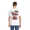 Camiseta Out Run Blanca Talla L