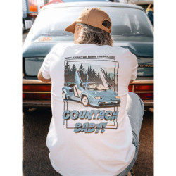 Camiseta Nice Tractor Near the Bull Blanca Talla M