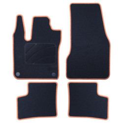 ALFOMBRA A MEDIDA RENAULT TWINGO (2014-2019) 5PZ RIBETE AMARILLO