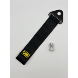 OMP BLACK LEATHER HOOD CLOSURE