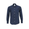 CAMISA MANGA LARGA DE ALGODÓN AZUL MARINO TALLA XL