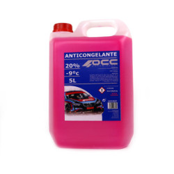 Anticongelante rosa 20% -9ºC 5 litros | OCC Sport