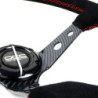 Volante desplazado piel vuelta brazos efecto carbono | OCC Sport