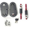 Black kit closure of bonnet aero with key | OCC Sport