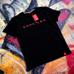 Camiseta Masculina Concaver Logo Preta Tamanho L
