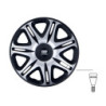 Tapacubos OMP SPEED Ghost negro/plata de 13 pulgadas x4