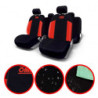 Juego de fundas asientos coche universales OMP negro/rojo