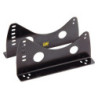 PAIR OF SEAT SUPPORTS WITH 3MM THICK BLACK STEEL SIDE INSERTS