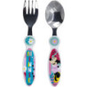 JUEGO DE CUBIERTOS 2 PCS ELÍPTICOS METÁLICOS MINNIE
