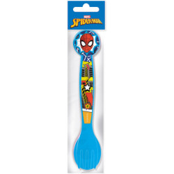 JUEGO DE CUBIERTOS 2 PIEZAS PP EN POLYBAG SPIDERMAN