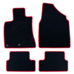 CUSTOM CARPET OCC DESIGN NISSAN QASHQAI (2007-2013) 5 PCS RED
