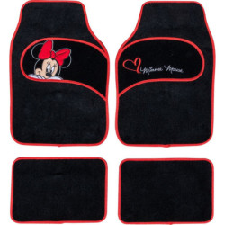 JUEGO DE ALFOMBRILLAS EN ALFOMBRA MINNIE 4 PCS