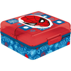 SANDWICHERA CUADRADA MULTICOMPARTIMENTOS SPIDERMAN