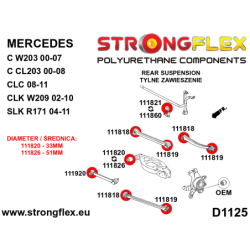 116255A KIT DE SILENTBLOCKS DE SUSPENSIÓN TRASERA SPORT