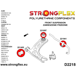 226226B KIT DE SILENTBLOCKS DE SUSPENSION AVANT
