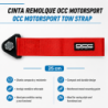 Cinta de remolque de nylon roja | OCC Sport