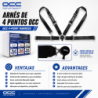 ARNES OCC 4 PUNTOS 3 PULGADAS NEGRO
