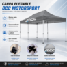 CARPA RACING 3X6M ACERO INOX GRIS