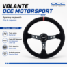 Volante desplazado piel vuelta brazos carbon look | OCC Sport