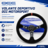 Volante desplazado piel vuelta brazos carbon look | OCC Sport