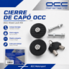 Kit cierre capot llave negro/plata | OCC Sport