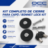 Kit cierre capot llave negro/plata | OCC Sport