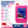 PINK ANTIFREEZE 20% -9ºC 5 LITERS