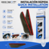 SMOKED MIRROR RAIN PROTECTOR