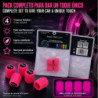 TAPONES VALVULA LED MORADO