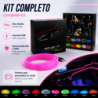 TIRA DE ALAMBRE EL DE NEÓN DE FIBRA ÓPTICA COLOR ROSA