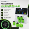 TAPONES VALVULA LED VERDE