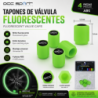 TAPONES VALVULA LED VERDE
