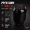 Black aluminium gear lever knob | OCC Motorsport