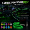 TIRA DE ALAMBRE EL DE NEÓN DE FIBRA ÓPTICA COLOR VERDE