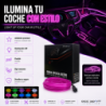 TIRA DE ALAMBRE EL DE NEÓN DE FIBRA ÓPTICA COLOR VIOLETA