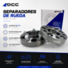 SEPARADORES OCCMOTORSPORT D. CENT.D. FIJA. ANCHO: 25MM PCD: 5X1305X130 CB.H: 71.6 CB.W: 71.6 BOLTS M14X1.5